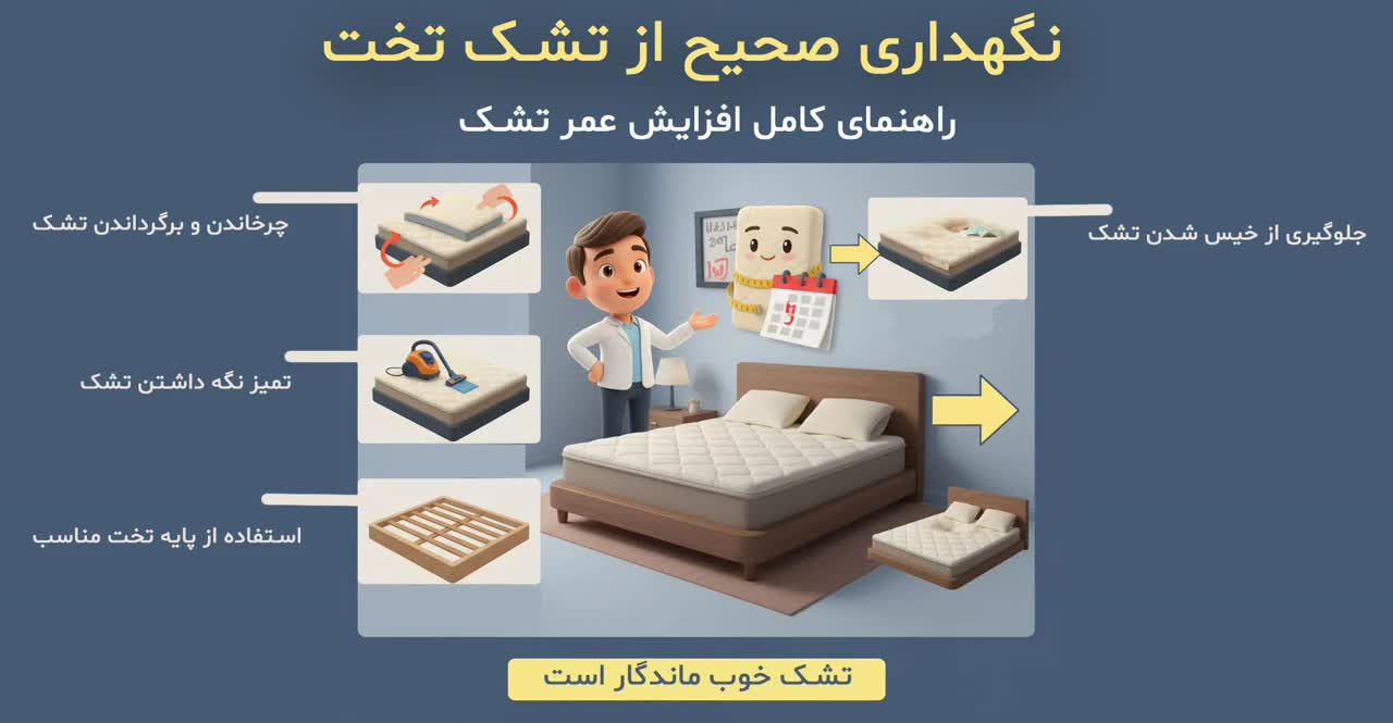 چرا نگهداری از تشک اهمیت دارد؟